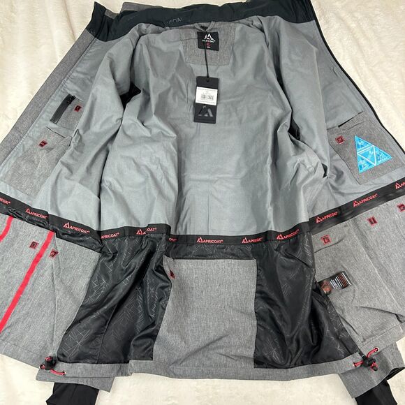 Apricoat Men's Jacket in Dark Gray with Removable Hood Size XL - Picture 4 of 16